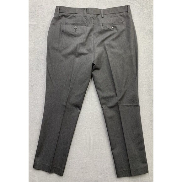 Kenneth Cole Reaction Pants Mens 38X32 Black Gray Houndstooth Polyester Blend - Picture 3 of 16